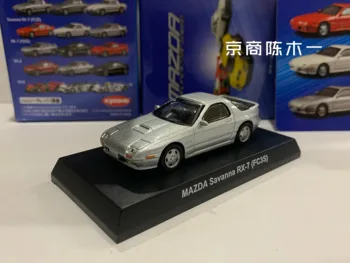  KYOSHO 1/64 Mazda savana RX-7 Gümüş FC3S Koleksiyonu döküm alaşım araba dekorasyon modeli oyuncaklar