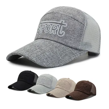  LİNJW Bahar Yumuşak beyzbol şapkası Açık Spor Kaput Baba Şapka Yaz güneş şapkaları Erkekler Kadınlar için file şapka Hip Hop Snapback Kapaklar