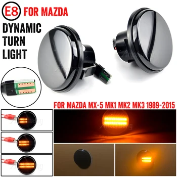  Mazda için MX5 MX-5 MK1 MK2 MK3 Dönüş Sinyali Dinamik LED Yan İşaretleyici İşık Tekrarlayıcı Lamba Akan Göstergesi 1989 1999 2000-2015