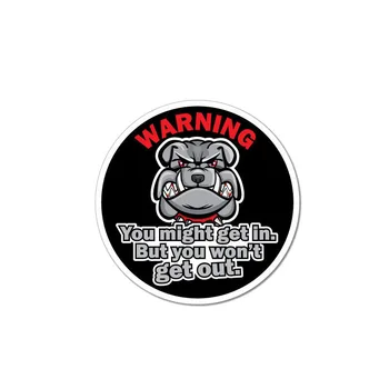  Moda Komik Araba Sticker Uyarı Alabilirsiniz Ama Çıkmayacak Aksesuarları PVC Çıkartması Hyundai Santa Fe için,10cm*10cm