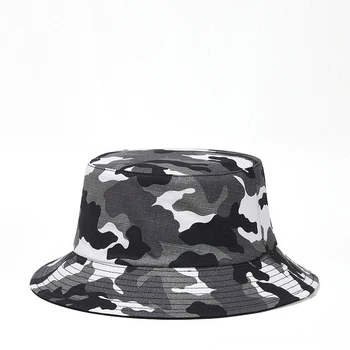  Moda Yeni Kamuflaj Kap Erkek Kadın Kova Şapka balıkçı şapkası Como 4 Renkler