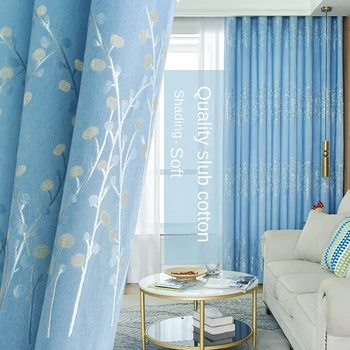  Modern Minimalist Güneş Koruyucu oturma odası perdesi Kalınlaşmış Karartma Yatak Odası Cumbalı Pencere Perdeleri leke Dayanıklı Mutfak Perdeleri