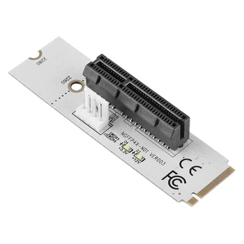  NGFF M. 2 PCI-E 4X Yükseltici Kart M2 Anahtar M PCIE X4 Adaptörü ile LED Göstergesi