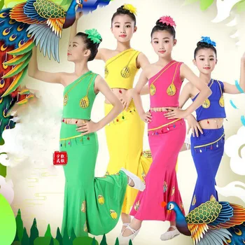  Oryantal Çin Geleneksel Tarzı Kadın Oryantal Dans Kostümleri Omuz Kapalı Uygulama Festivali Kıyafet Sahne Performansı Giyim