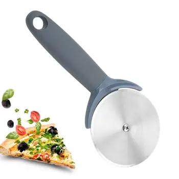  Paslanmaz Çelik Pizza Kesici Pasta Rulo Kesiciler Pizza bıçakları Çerez Kek Rulo Tekerlek Makas Bakeware Mutfak Aksesuarları