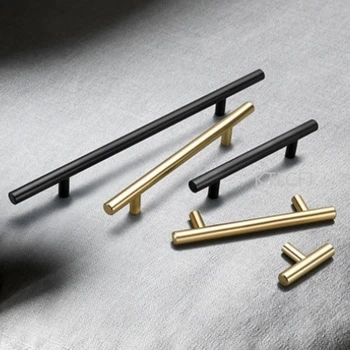  Pc Kabine Kolu Mutfak Dolabı Silindirik Kolları Mobilya Gümüş Siyah Altın Kolu Donanım Metal Modern