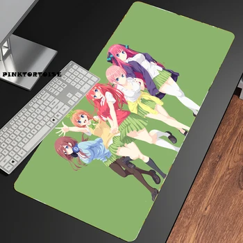  PİNKTORTOİSE AnimeThe Özlü Quintuplets Mouse Pad Ofis sümen Genshin Darbe Bilgisayar Büyük Kauçuk Kaymaz Ped