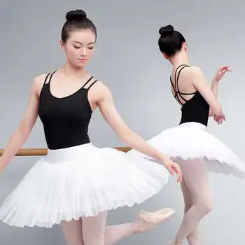  Profesyonel Tabağı Tutu Siyah Beyaz Bale dans kostümü Kadınlar İçin Tutu Bale yetişkin Bale dans eteği ile 2 renkler yeni