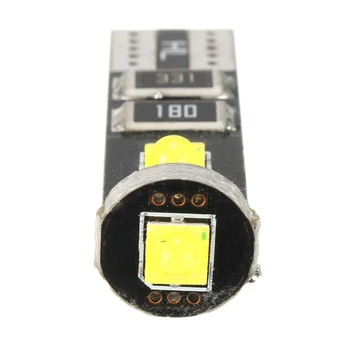  QCDIN 2X T10 194 168 W5W LED 3 SMD plaka ışıkları beyaz renk yan kama elektrik ampulü araba lisansı plaka ışıkları
