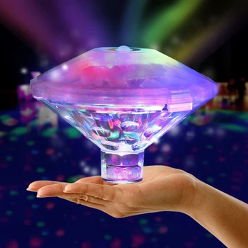  RGB dalgıç LED yüzen sualtı ışığı disko parti ışığı kızdırma gösterisi yüzme havuzu sıcak küvet Spa lambası bebek banyo ışık
