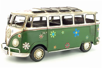  S Versiyonu Antika Klasik Arabalar Modeli El Yapımı Retro Otobüsler için Ev / cafe / pub Dekorasyon veya Hediyeler Eski Moda