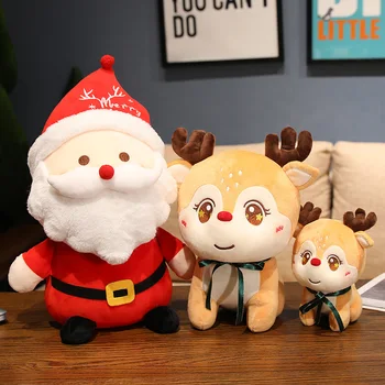  Santa snowman cartoon plush toy elk doll activity doll doll christmas gift рождественский подарок санты