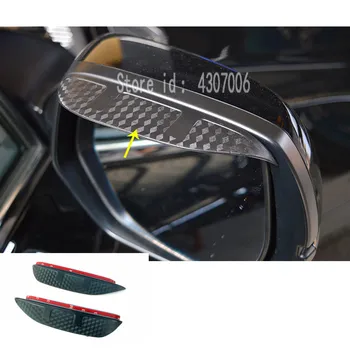  Sopa Arka Dikiz Cam Ayna Yağmur Kaş Kalkanı Güneşlik Gölge Plastik Trim Honda CRV İçin CR-V 2017 2018 2019 2020 2021
