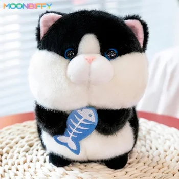  Süper Sevimli Yuvarlak Top Şekli Sarılmak Bambu Panda peluş oyuncak Yüksek kalite Dolması Karikatür hayvanlar Siyah Kedi oyuncak bebekler Hamster Tatlı