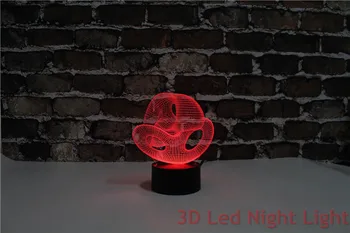  Sıcak Satış Çocuk Odası masa lambası 3D Led Kapalı Gece Lambası CE ve UL Sertifikası ile YJM-2896