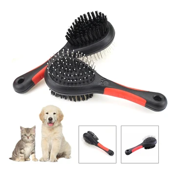  Tarak Köpek Saç Çıkarıcı Pet Çift Taraflı Banyo Fırçası Tarak Kedi Pet Bakım Pet Saç Temizleme Pet Kedi Köpekler Tarak
