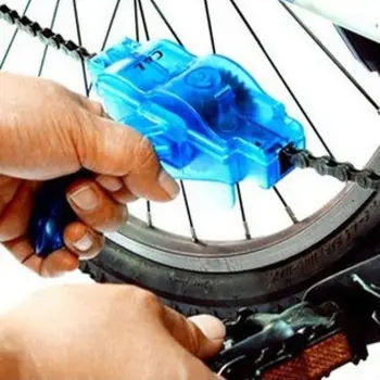  Taşınabilir Bisiklet Zinciri Temizleyici Zincir Temizleyici Dağ Bisiklet Temizleme Kiti Bisiklet Fırçalar Scrubber yıkama aleti Açık Aksesuarları