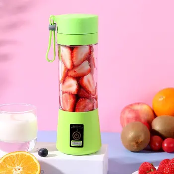  Taşınabilir Blender USB Mikser İki Bıçak Elektrikli Meyve Sıkacağı Makinesi smoothie blenderı Mini mutfak robotu Kişisel Limon Sıkacağı