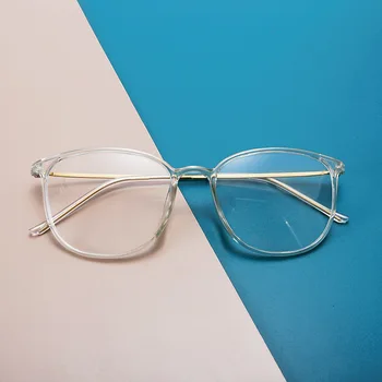  Ultem Şeffaf Gözlük Kadın Retro Vintage Kare Gözlük Çerçevesi Erkekler Optik Miyopi Reçete Gözlük Çerçeveleri Gözlük