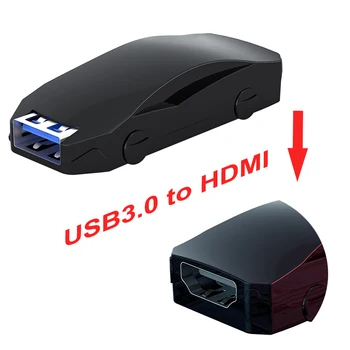  USB 3.0 HDMI Kablosu Dönüştürücü Video Adaptörü Ekran Paylaşımı Genişletilmiş Ekran 1080P F Bilgisayar Dizüstü Bilgisayar TV monitörü Projektör