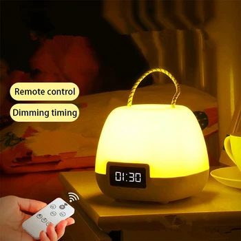 Uzaktan Kumanda Gece Lambası Bellek Aydınlatma Lambası Dekorasyon LED Kolye Gece Lambası Zamanlama Fonksiyonu USB şarj edilebilir masa vantilatörü Lambası