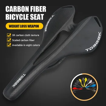  Yeni Dağ bisiklet koltuğu Bisiklet Aksesuarları Karbon Fiber Yol bisiklet koltuğu Yastık Açık Bisiklet Aksesuarları Ve Ekipmanları
