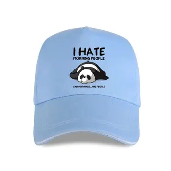  yeni kap şapka Nefret Ediyorum Sabah İnsanlar beyzbol şapkası Ve Sabah Ve İnsanlar Komik Sevimli Panda Hediye Parodi Olmak Sabah Kişi Üstleri