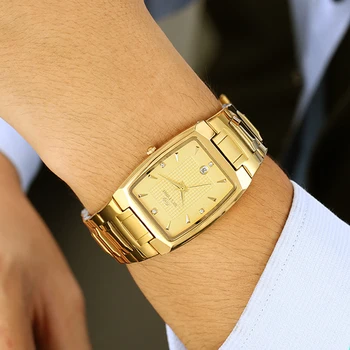  Yeni Moda Erkekler Saatler Hediye Spor Askeri Saatler Erkek kol saati Bilezik Hediye Paslanmaz Çelik Altın kuvars saatler