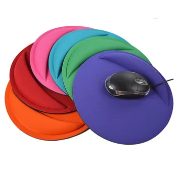  Yeni Mouse Pad Bilek İstirahat Desteği Kalınlaşmak Mouse Pad Çok renkli Yumuşak Konfor Mouse Pad Mat Fare Anti Kayma Dairesel 21 * 21cm
