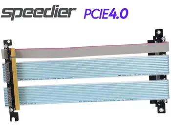  Yeni Tam Hız PCI-E4.0 x16 Çift Ters Yükseltici Uzatma Kablosu PCIe 4.0 16x Grafik Kartı GPU Düz Kablo ITX A4 Şasi