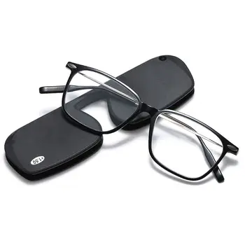  Yeni Ultra hafif Anti-Blue Ray TR90 okuma gözlüğü Erkekler Kadınlar Tam çerçeve Anti-yorgunluk Gözlük Gözlük Durumda Okuyucular