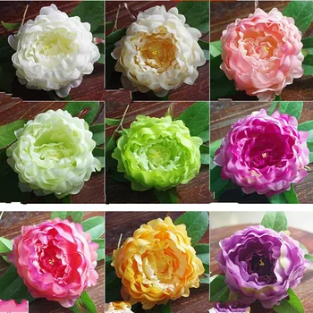  Yeni Varış Lüks Yapay Ipek Şakayık Çiçek Başları DIY Craft Süs Dia 12 cm Düğün Gelin Buketi Şapkalar Aksesuarları