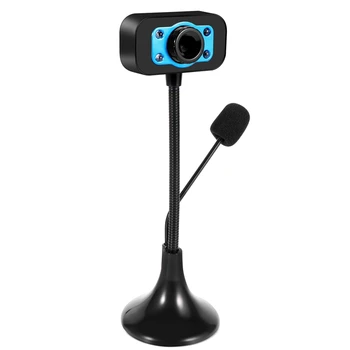  YENİ Web kamera USB Yüksek Çözünürlüklü Webcam 4 Led web kamerası İçin MİC İle Masaüstü Skype Youtube Bilgisayar PC Dizüstü Bilgisayar