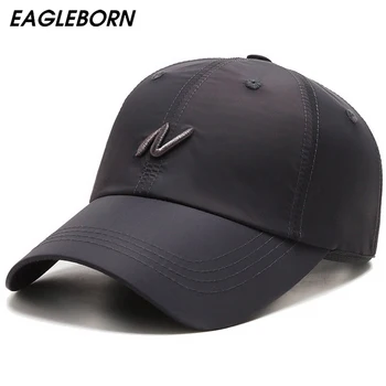  YENİ Yaz Şapka Erkek Kadın N Mektup Şapka İnce güneş şapkası Güneş Koruyucu beyzbol şapkası Spor Şapka Kadın Nakış Beyzbol Siyah Beyaz Şapka
