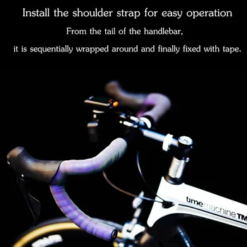  Yol Bisiklet Gidon bant ışık Yansıtıcı Bar Bant EVA PU Tokluk Titreşim Sönümleme Titreşim Önleyici Bisiklet Bar Bant