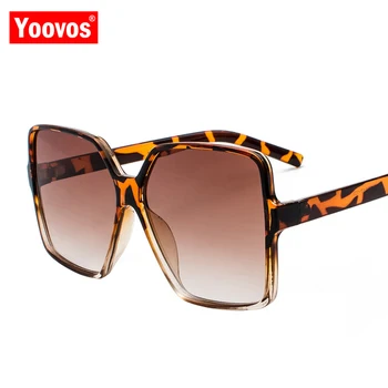  Yoovos 2021 Retro Kare Güneş Gözlüğü Kadın Erkek Büyük Çerçeve Lüks güneş gözlüğü Marka Tasarımcısı Vintage Alışveriş Gafas De Sol Mujer
