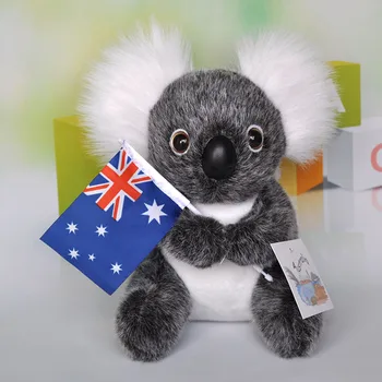  yüksek kaliteli mal sevimli koala peluş oyuncak 20 cm bayrak koala bebek noel hediyesi d973