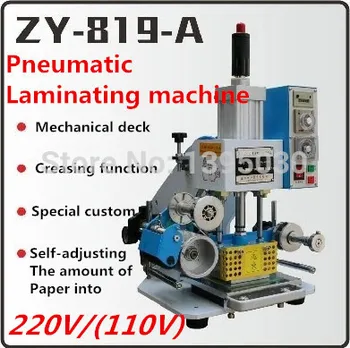  ZY-819 - A Otomatik Damgalama Makinesi deri LOGOSU Kırma makinesi, Yüksek hızlı isim kartı Kabartma makinesi