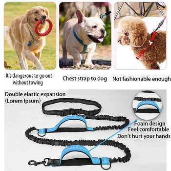  Çift Elastik Yansıtıcı Köpek tasma evcil hayvan koşumu Halatlar Otomatik Geri Çekilebilir Naylon Uzatma Köpek Yürüyüş Eğitim Koşu Kurşun