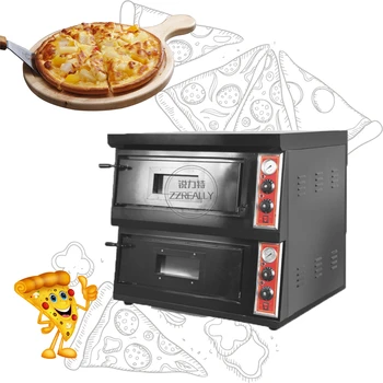  Çift Katmanlı Yüksek Kaliteli Elektrikli pişirme fırını Ticari Kahvaltı Makinesi Kahve Tost Pizza