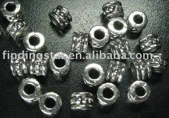  ÜCRETSİZ KARGO 360 Adet Tibet gümüş boncuklu varil halka boncuk A31